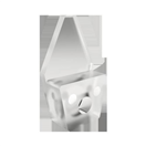 148458 Držák zrcadla, plast, transparentní, 4 ks v balení