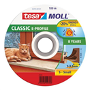 TESA 148751 Těsnění do oken a dveří guma E, 9 x 4 mm x 100 m, hnědé