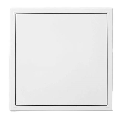 Dvířka revizní kovová 150 x 150 mm, s tlačným zámkem, bílá 0160