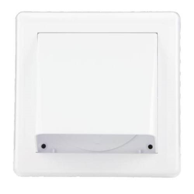 Mřížka větrací gravitační - klapka VM, 175 x 175 mm GK/125 mm, bílá 0240