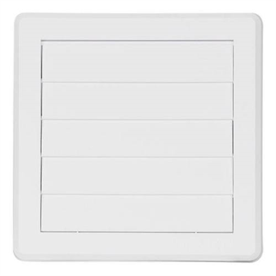 Mřížka větrací gravitační VM, 175 x 175 mm G/125 mm, bílá 0233