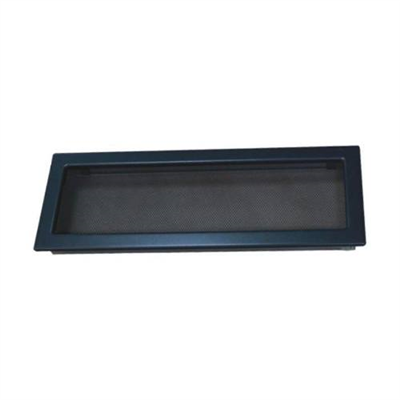 Mřížka krbová s rámečkem a síťovinou LKM, 170 x 490 mm, grafitový lak 0721