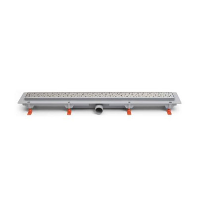 Žlab podlahový lineární 650 mm, D 40 mm, boční, square mat, ENPRO