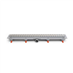 Žlab podlahový linearní 650 mm, D 40 mm, boční, medium mat, 