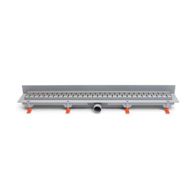 Žlab podlahový lineární ke stěně 650 mm, D 40 mm, boční, medium mat, ENPRO