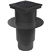 Vpusť kanalizační spodní D 110 mm, límec, suchá klapka, liti