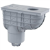 Lapač střešních splavenin přímý DN O 125 mm, šedá, ENPRO