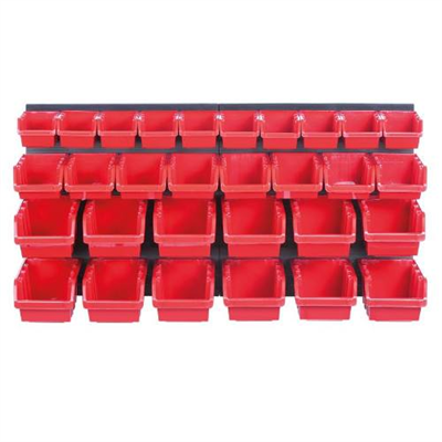 Organizér závěsný s 30 boxy, 800 x 165 x 400 mm