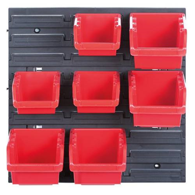 Organizér závěsný se 7 boxy, 400 x 110 x 400 mm