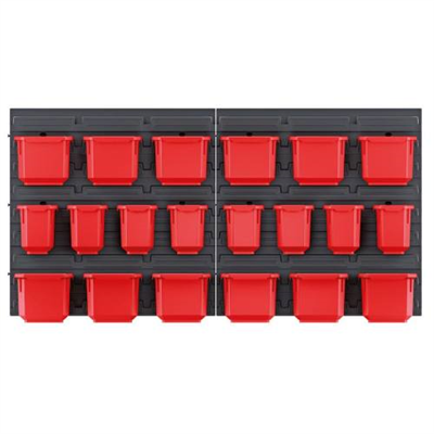 Organizér závěsný s 20 boxy, 800 x 165 x 400 mm