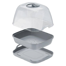 PROSPERPLAST 150506 Sadbovač s polykarbonátovým víkem RESPANA TABLE GREENHOUSE, 25,7 cm, šedý kámen