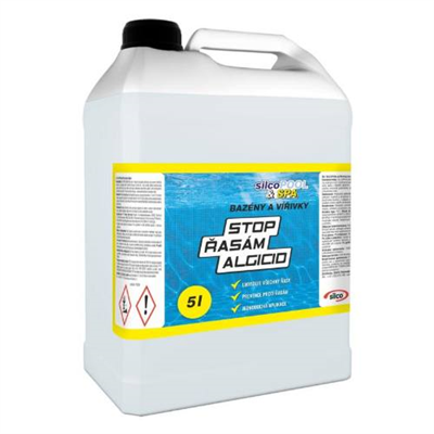 Chemie bazénová, Stop řasám - Algicid, 5 l, SILCO
