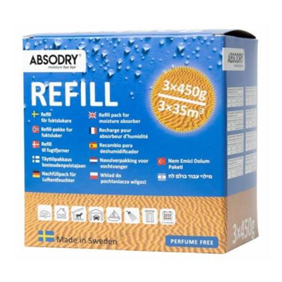 Everbrand náhradní sáčky do pohlcovače vlhkosti Absodry Maxi, 3 x 450 g