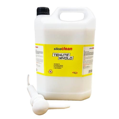 Mýdlo tekuté s dávkovací pumpičkou, 5 L, SILCO