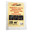 166760 Fólie zakrývací HDPE, průsvitná, 15 µm, 4 x 5 m