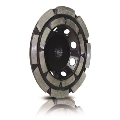 Kotouč diamantový brusný dvouřadý, O 100 mm, M14, segment, letováno stříbrem, STAYER