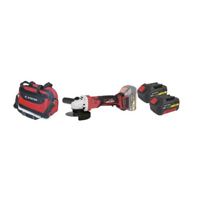 Bruska úhlová aku AGB L2024, O 115 mm, 18 V, 2 baterie, 4 Ah, taška, STAYER