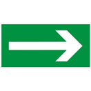 40701110 Tabulka doplňková - samolepka Směr k východu, 200 x 100 mm