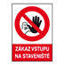 Tabulka bezpečnostní - samolepka A4 