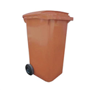 415313 Popelnice plastová, 240 l, hnědá