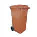 Popelnice plastová, 240 l, hnědá