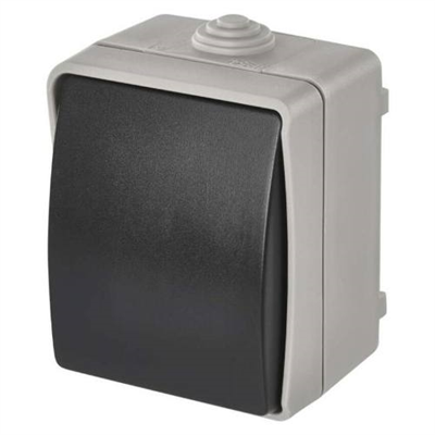 Přepínač 250V / 10AX, IP54, 1 tlačítko