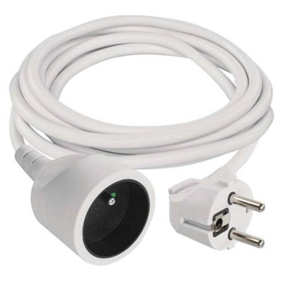 Kabel prodlužovací, 7m / 250V, bílá
