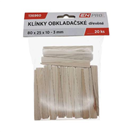 ENPRO 136960 Klínky montážní dřevěné, 80 x 25 x 10 - 3 mm, 20 ks, ENPRO