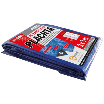 Plachta zakrývací PROFI, 2 x 3 m, modro - stříbrná, ENPRO