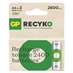 Baterie dobíjecí GP RECYKO 2600 AA , 2BL blistr