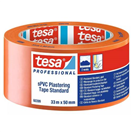 TESA 138261 Páska omítací plastová 60399, UV 7 dnů, 33 m x 50 mm, oranžová