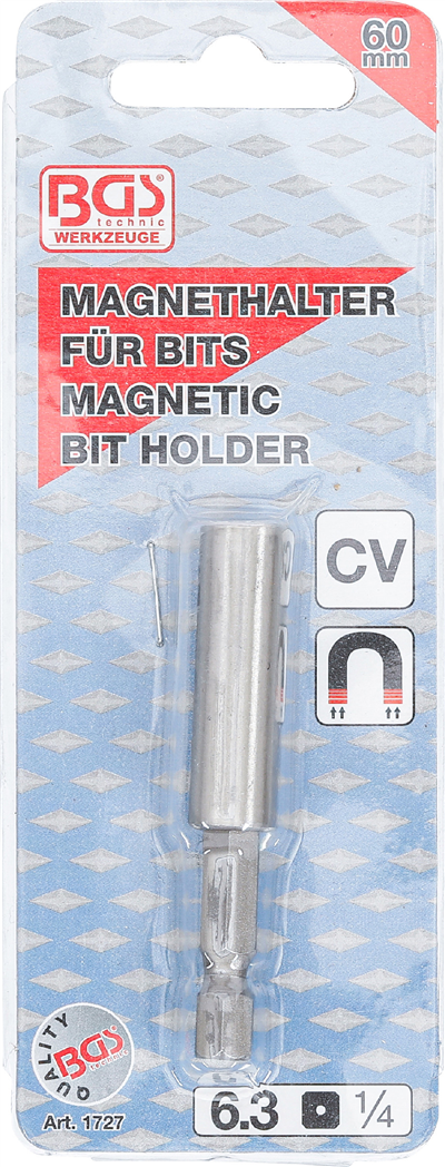 BGS 1727, Magnetický držák na bity , velmi silný vnější šestihran 6,3 mm (1/4