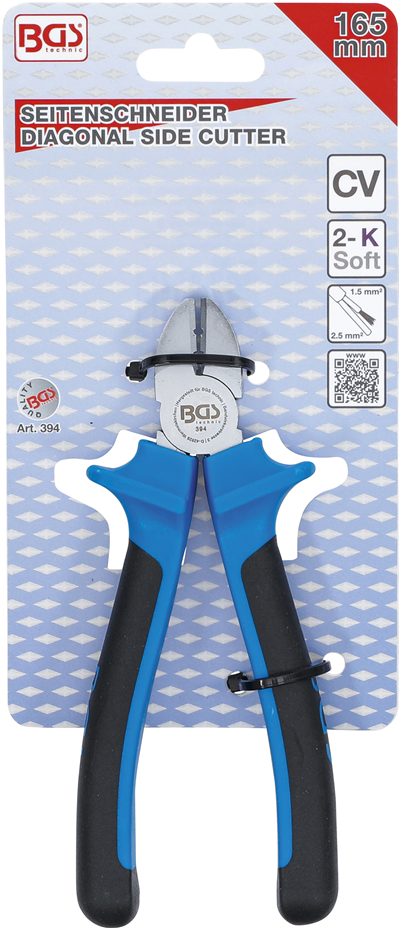 BGS 394, Boční štípací kleště odizolovací funkce 165 mm