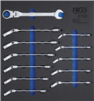 BGS technic 4195 BGS 4195, Vložka do dílenského vozíku 2/3: sada ráčnových oč