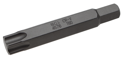 BGS 4576, Bit Délka 75 mm pohon vnější šestihran 10 mm T-profil (pro Torx) T60