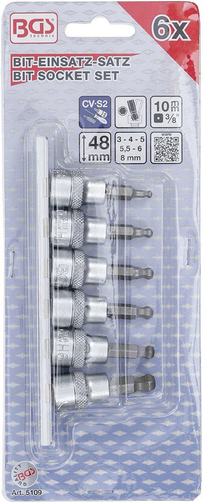 BGS 5109, Sada nástrčných hlavic 10 mm (3/8