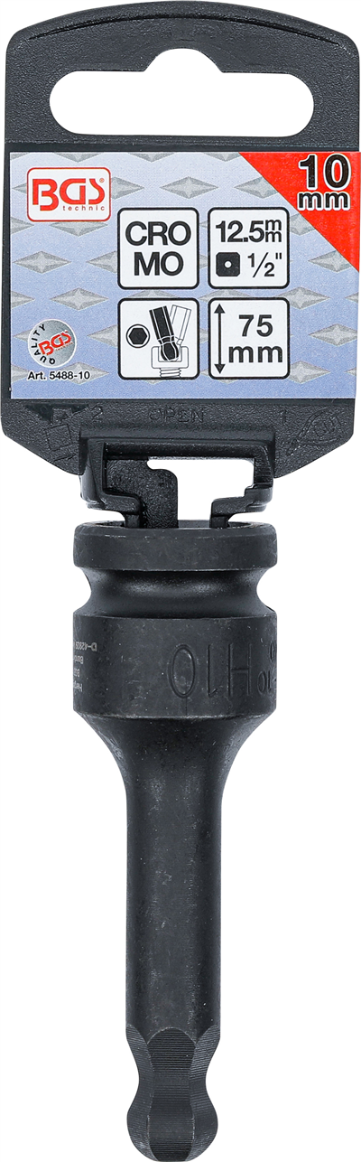 BGS 5488-10, Silová nástrčná hlavice délka 75 mm 12,5 mm (1/2