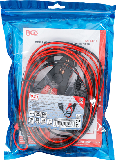 BGS 63313, Stabilizátor napětí v palubní síti OBD 2 (EOBD) 5 m