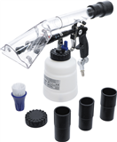 BGS technic 70150 BGS 70150, Pneumatická čisticí pistole s kartáčovým a sacím nástavcem 7dílná