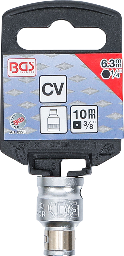 BGS 8225, Bitový adaptér s koulí vnitřní čtyřhran 10 mm (3/8