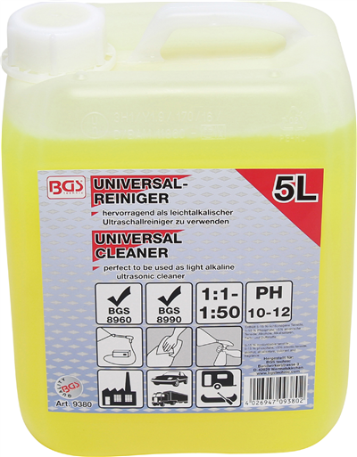 BGS 9380, Univerzální čisticí prostředek 5 l pro vysokotlaké a ultrazvukové čističe