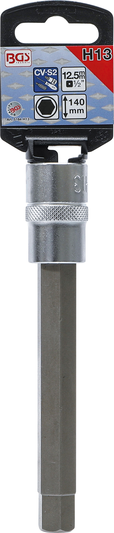 BGS 5184-H13, Nástrčná hlavice délka 140 mm 12,5 mm (1/2