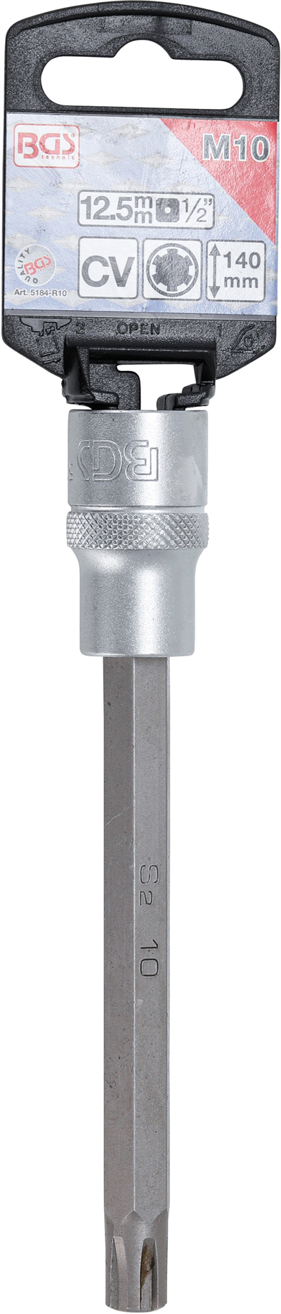BGS 5184-R10, Nástrčná hlavice délka 140 mm 12,5 mm (1/2