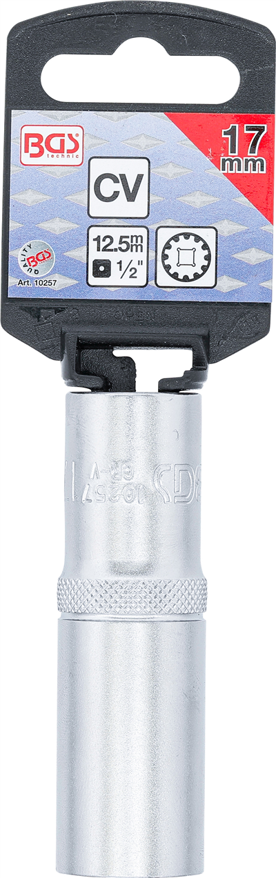 BGS 10257, Nástrčná hlavice Gear Lock, prodloužená 12,5 mm (1/2