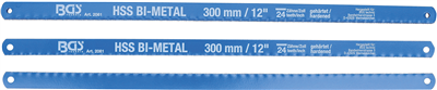BGS 2061, Sada pilových listů HSS flexibilní 13 x 300 mm 10dílná
