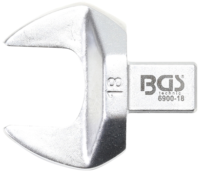 BGS 6900-18, Nástrčný plochý klíč 18 mm upnutí 9 x 12 mm