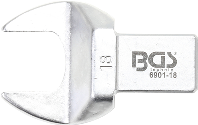 BGS 6901-18, Nástrčný plochý klíč 18 mm upnutí 14 x 18 mm