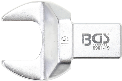 BGS 6901-19, Nástrčný plochý klíč 19 mm upnutí 14 x 18 mm