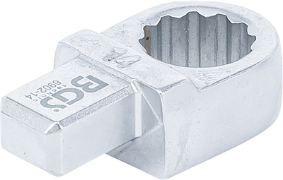 BGS 6902-14, Nástrčný očkový klíč 14 mm upnutí 9 x 12 mm