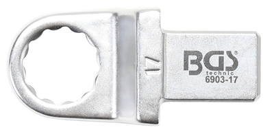 BGS 6903-17, Nástrčný očkový klíč 17 mm upnutí 14 x 18 mm